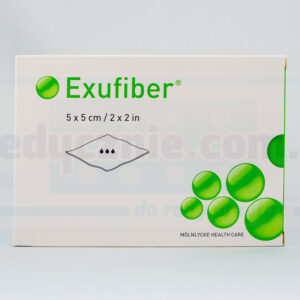 Exufiber 5cm* 5cm gelierender Faserverband 1Stk